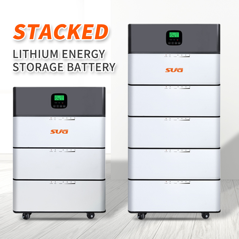 Lifepo4 Stapelbare Batterij Power Solar Li-Ion Batterij 48v 5kwh 200ah Thuis Lithium Batterij Solar Opslag Bank